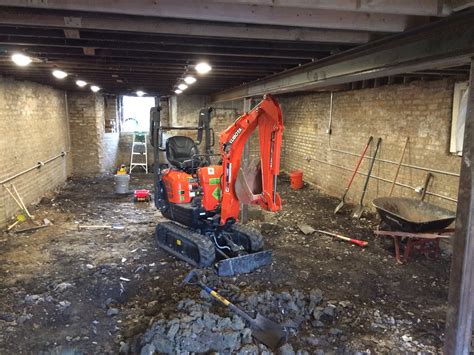 dig it mini excavator|digging basement with mini excavator.